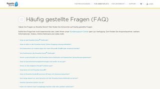 
                            5. FAQ - Häufig gestellte Fragen - Rosetta Stone