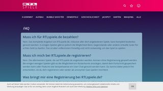 
                            7. FAQ - Häufig gestellte Fragen | RTLspiele.de