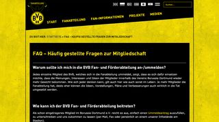 
                            9. FAQ – Häufig gestellte Fragen zur Mitgliedschaft | BVB Fanabteilung