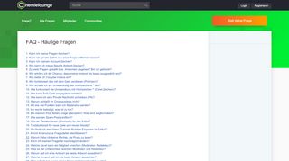 
                            6. FAQ - Häufige Fragen | Chemielounge
