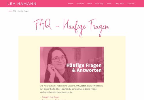 
                            4. FAQ – Häufige Fragen › Lea Hamann