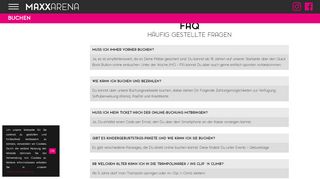 
                            6. FAQ / Häufige Fragen - MAXXARENA die größte und imposanteste ...