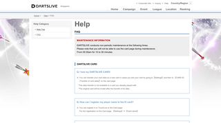 
                            4. FAQ | Help | DARTSLIVE Singapore | DARTSLIVE