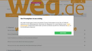 
                            3. FAQ / Hilfe & Tipps - Weg.de