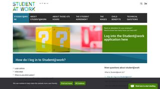 
                            5. FAQ : How do I log in to Student@work? - Student@work.be