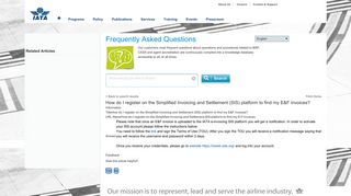 
                            6. FAQ: How do I register on the Simplified Invoicing and ... - Sign In - IATA