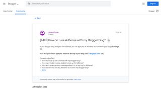 
                            12. [FAQ] How do I use AdSense with my Blogger blog? - Google Product ...