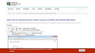 
                            8. FAQ: How to redirect email to another account on Office 365 Outlook ...