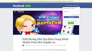 
                            6. FAQ Hướng Dẫn Nạp Kim Cương Kênh Thanh Toán Mới Napthe.vn ...