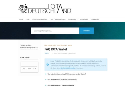 
                            5. FAQ IOTA Wallet | Fragen zur IOTA LIghtWallet beantwortet