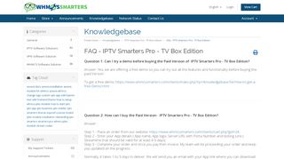 
                            13. FAQ - IPTV Smarters Pro - TV Box Edition - Knowledgebase ...