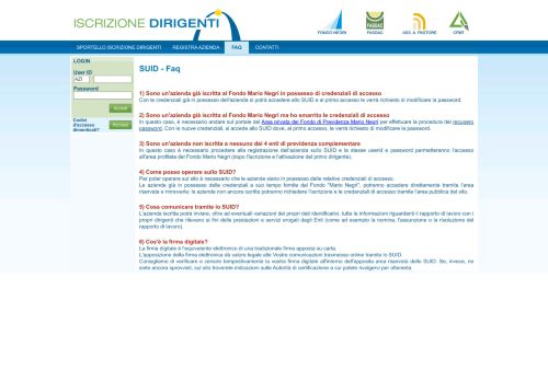 
                            4. Faq - Iscrizione Dirigenti