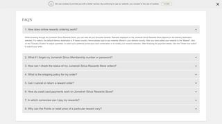
                            7. FAQ | Jumeirah Sirius Rewards Store