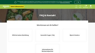 
                            7. FAQ & Kontakt - Lieferservice Mjam.at