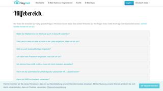 
                            4. FAQ - Kostenlose E-Mail Adresse von skymail.de