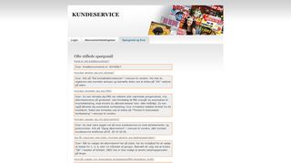 
                            2. FAQ | Kundeservice