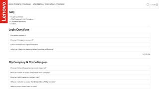 
                            11. FAQ - Lenovo Partner Portal