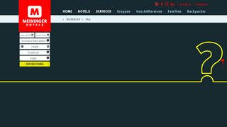 
                            2. FAQ | Lesen Sie unsere FAQs | MEININGER Hotelgruppe