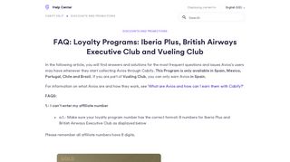 
                            12. FAQ: Loyalty Programs: Iberia Plus, British Airways Executive Club ...