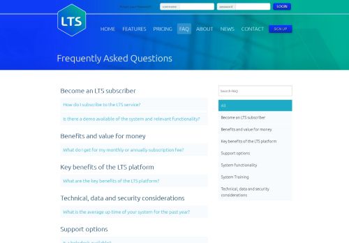 
                            7. FAQ | LTS