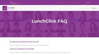 
                            7. FAQ - LunchClick - Dating App by Lunch Actually