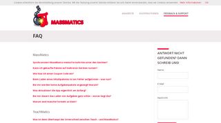 
                            5. FAQ » MassMatics