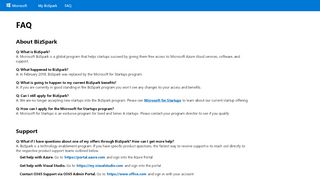 
                            5. FAQ | Microsoft BizSpark - Microsoft for Startups