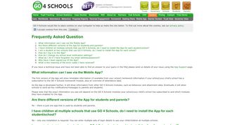 
                            3. FAQ : Mobile App : GO 4 Schools