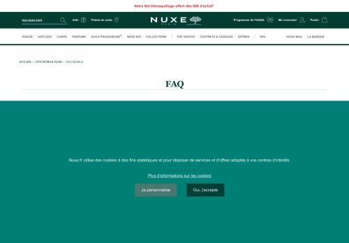 
                            4. FAQ Mobile - NUXE