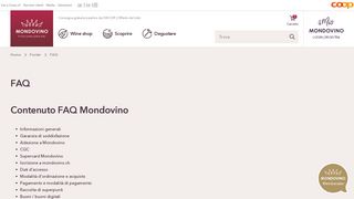 
                            12. FAQ Mondovino