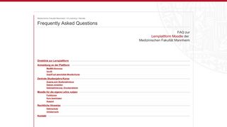 
                            1. FAQ - Moodle MEDMA - Uni Heidelberg