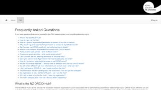 
                            10. FAQ - New Zealand ORCID Hub