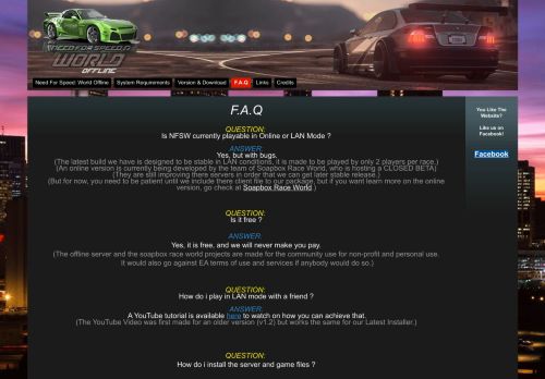 
                            3. F.A.Q - NFS: World Offline - Google Sites