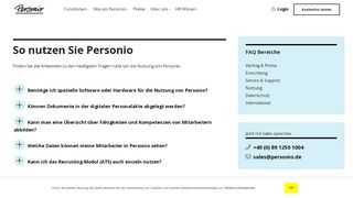 
                            4. FAQ - Nutzung von HR Software - Personio