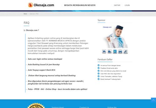 
                            6. FAQ - Okesaja.com
