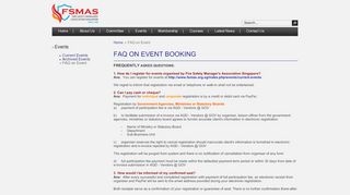 
                            9. FAQ on Event - FSMAS