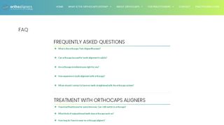 
                            8. FAQ - Orthoaligners