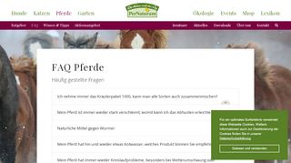 
                            13. FAQ Pferde — PerNaturam