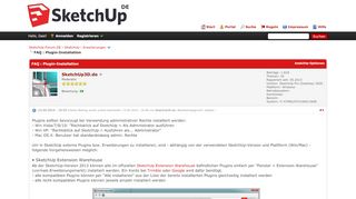 
                            12. FAQ : Plugin-Installation - SketchUp-Forum.DE