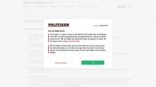 
                            12. FAQ - Politiken PLUS