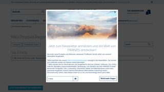 
                            3. FAQ Produkt-Registrierung - www.franzis.de - FRANZIS Verlag