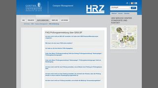 
                            10. FAQ Prüfungsanmeldung über QIS/LSF - RZ Uni Frankfurt - Goethe ...