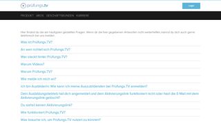 
                            3. FAQ - Prüfungs.TV