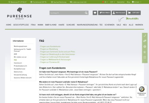 
                            2. FAQ | Puresense-Naturkosmetik - www.puresense.ch