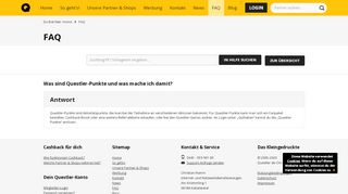 
                            7. FAQ - Questler.de Cashback bei über 3.000 Partnern!