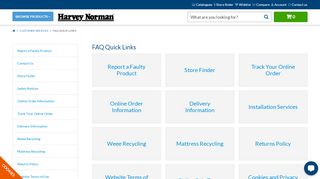 
                            11. FAQ Quick Links | Ireland - Harvey Norman