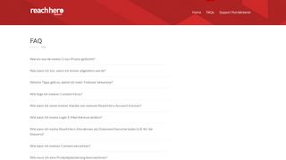 
                            7. FAQ – ReachHero | Support & Hilfe