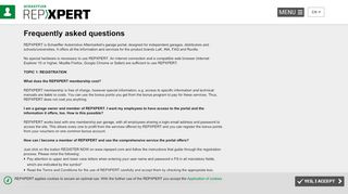 
                            7. FAQ - REPXPERT Site BE