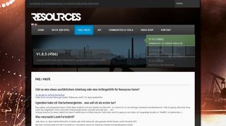 
                            3. FAQ - RESOURCES GAME - Offizielle Website