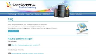 
                            3. FAQ - SaarServer.de - Persönliches Webhosting Saarland